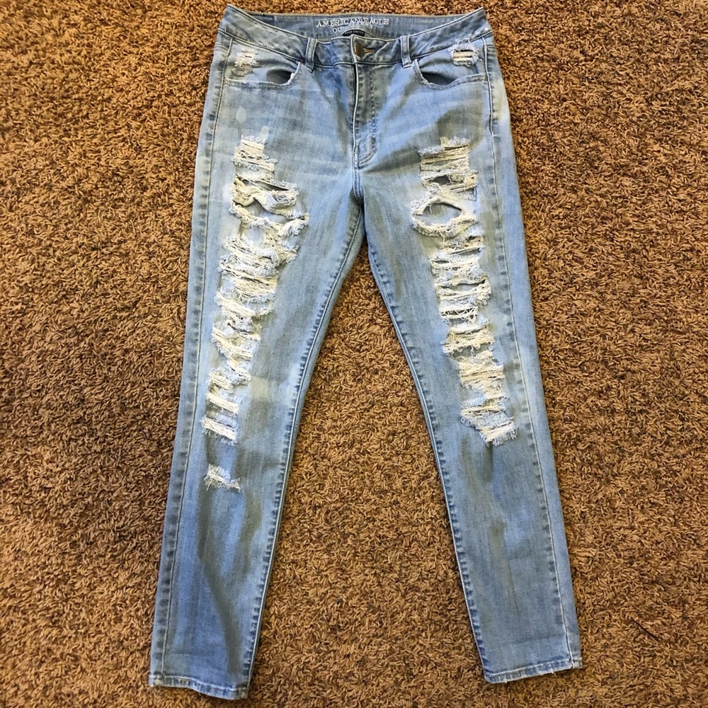 American Eagle Destroyed  Hi-rise Jegging